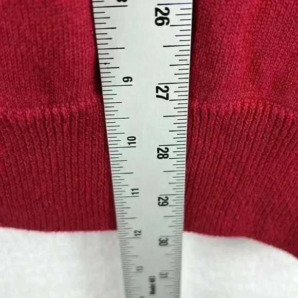 Kenneth Cole Reaction Men’s Pullover Sweater Sz XL Red & Navy V-Neck 100% Cotton - Picture 10 of 10